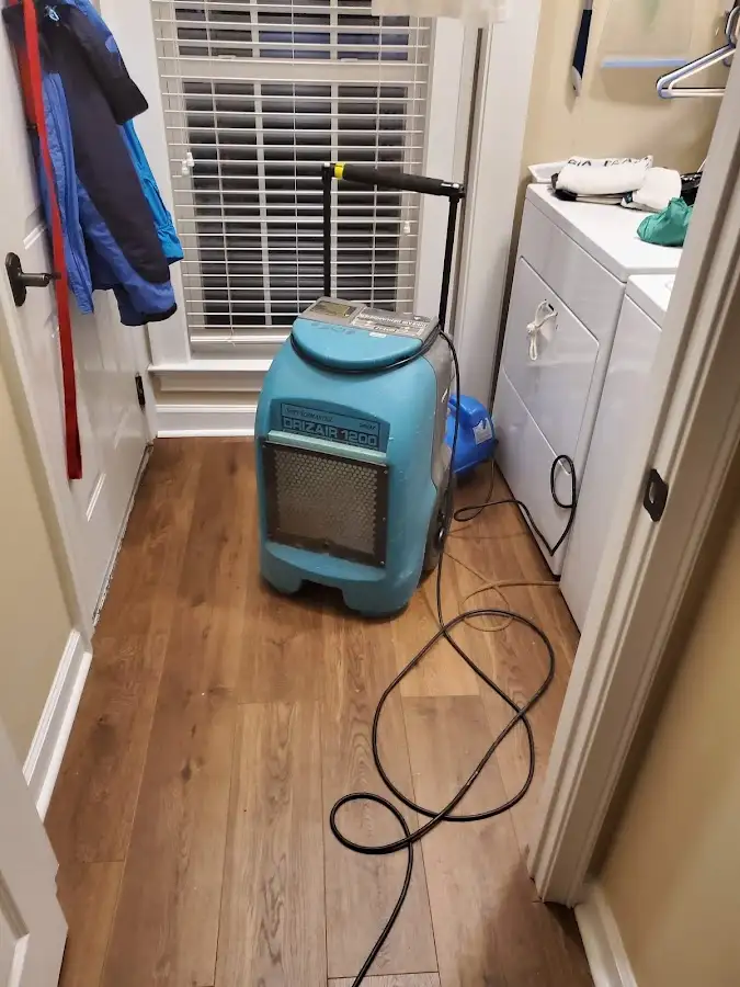 Commercial dehumidifier deployed for Flood Damage Cleanup in Destrehan