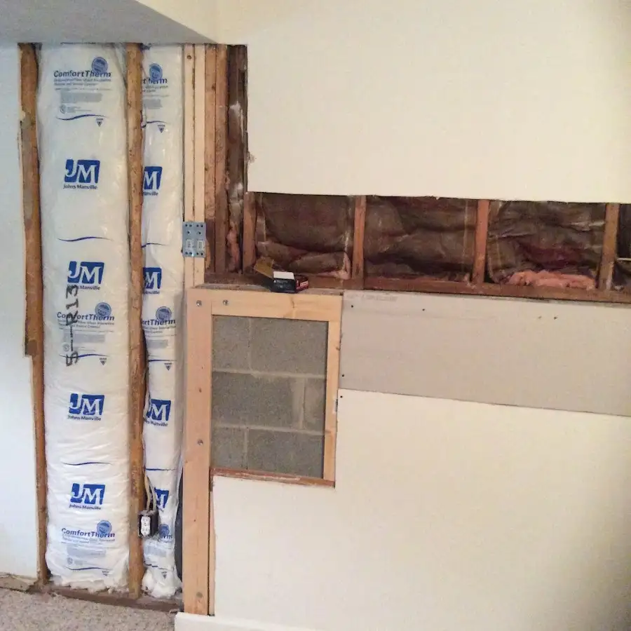 Wall insulation replacement during Contents Cleaning & Restoration in Destrehan